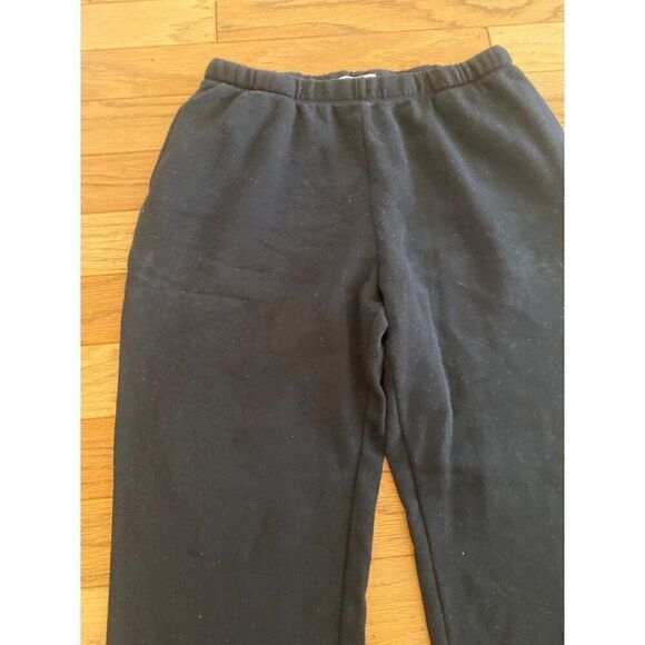 Treasure & Bond women's black fleece elastic waist and ankle pockets pants sz M - Picture 4 of 10